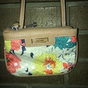 Small floral sequins purse